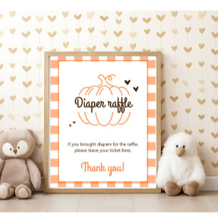 Kleine Sweet Pumpkin Baby Duschspülung Windelspülu Poster
