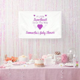 Kleine Sweetheart Baby Dusche Banner