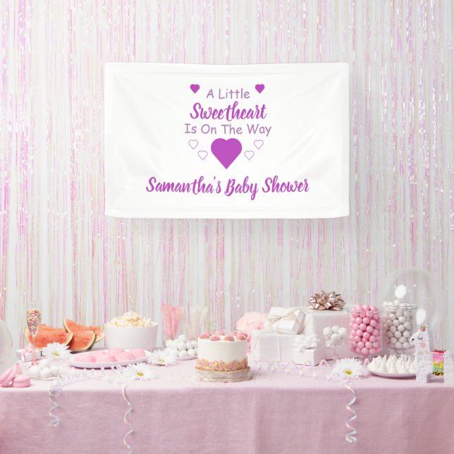 Kleine Sweetheart Baby Dusche Banner (Party)