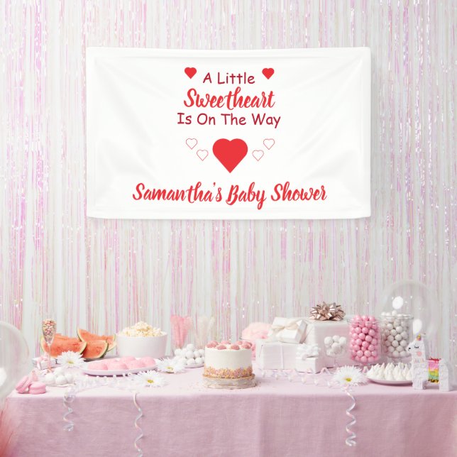 Kleine Sweetheart Baby Dusche Banner (Party)