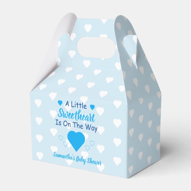 Kleine Sweetheart Baby Dusche Geschenkschachtel (Vorderseite)