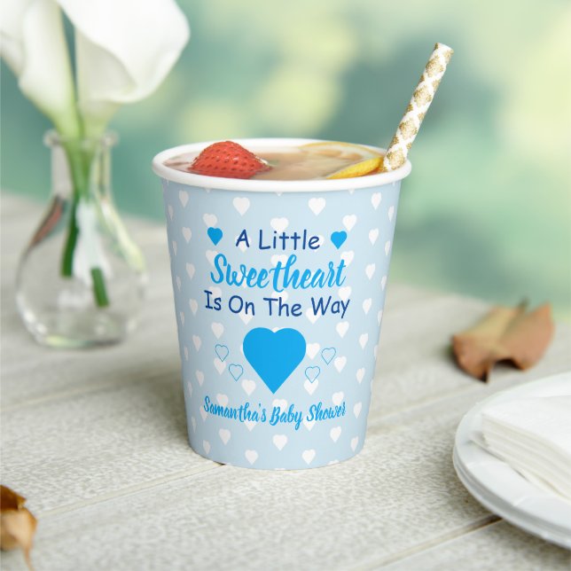 Kleine Sweetheart Baby Dusche Pappbecher (In Situ)