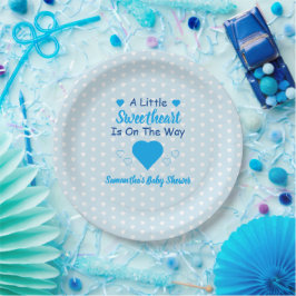 Kleine Sweetheart Baby Dusche Pappteller