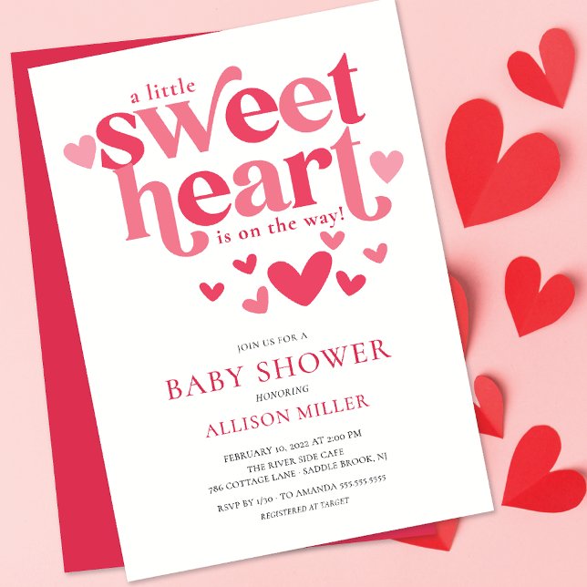 Kleine Sweetheart Babydusche Einladung (Von Creator hochgeladen)