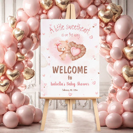 Kleine Sweetheart Pink Baby Dusche Empfang
