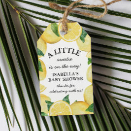 Kleine Sweetie Lemon Baby Dusche Geschenkanhänger