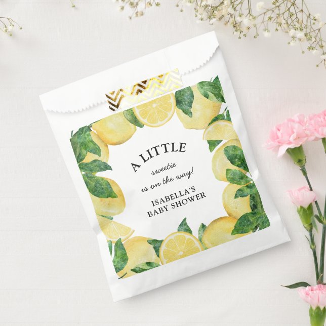 Kleine Sweetie Lemon Baby Dusche Geschenktütchen (Versiegelt)