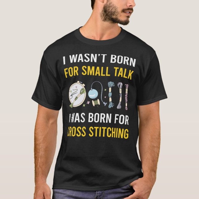 Kleine Talk Cross Stitching T-Shirt (Vorderseite)