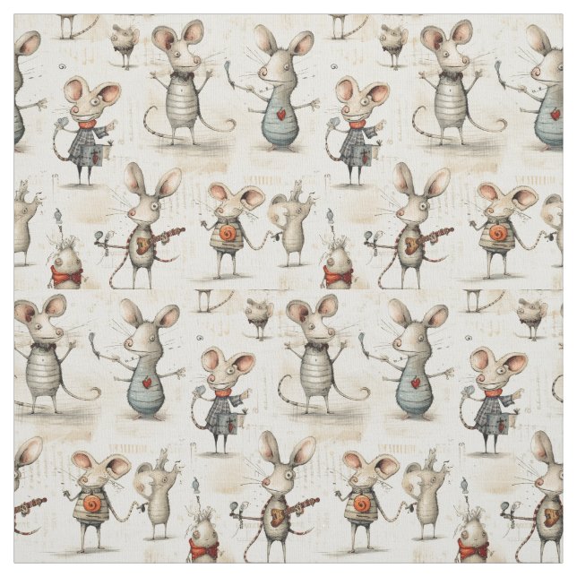 Kleine Tänzer: Whimsy Mäuse Stoff (Muster)