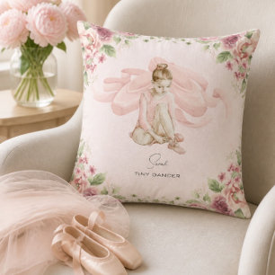 Kleine Tänzerin Ballerina Personalisiertes Wurfkis Kissen