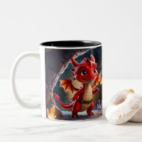 Kleine Tasse aus Rotskala - Mythische Fantasie Dri