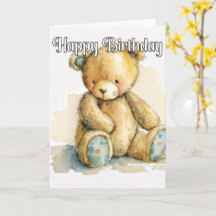 Kleine Teddybär nachdenkend