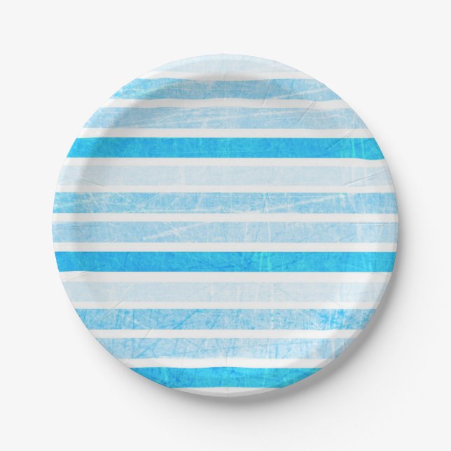 Kleine Teller aus blauem Cracklein (Vorderseite)