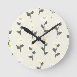 Kleine Tessiner Wildblumen Runde Wanduhr