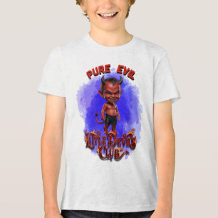 Kleine Teufel Bösewicht Club Niedlicher Teufelsjun Tri-Blend Shirt