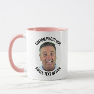 Kleine Text PINK Combo Personalisierte Foto-Tasse Tasse