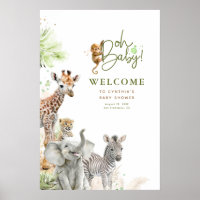 Kleine Tiere Safari Jungle Baby Dusche Willkommen