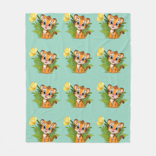 Kleine Tiger & Schmetterling Fleece-Decke Fleecedecke