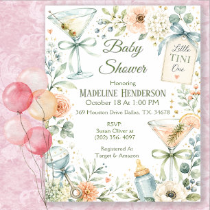 Kleine Tini Eine Martini-Baby-Party Einladung