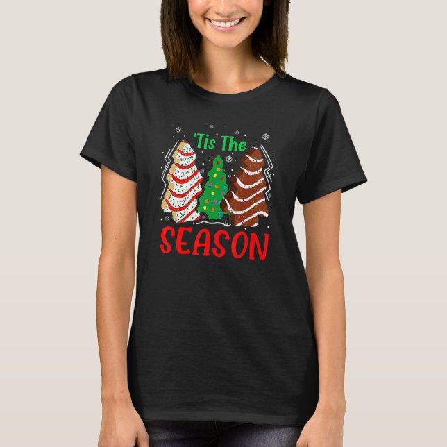 Kleine Tis' Die Weihnachtsbaumkuchen Debbie T-Shirt (Vorderseite)