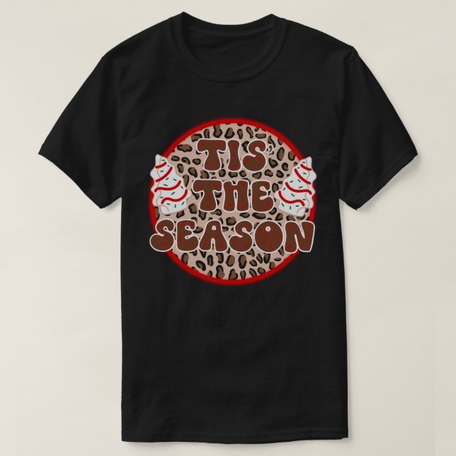 Kleine Tis' Die Weihnachtsbaumkuchen Debbie T-Shirt (Design vorne)
