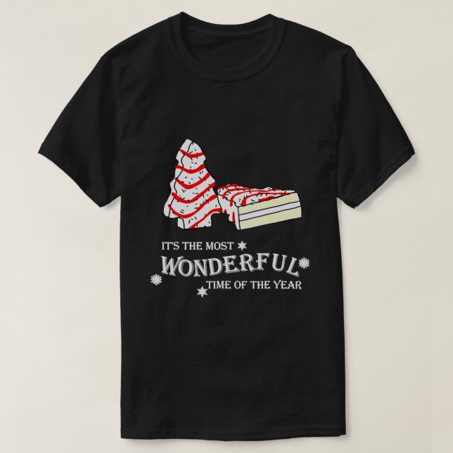 Kleine Tis' Die Weihnachtsbaumkuchen Debbie T-Shirt (Design vorne)