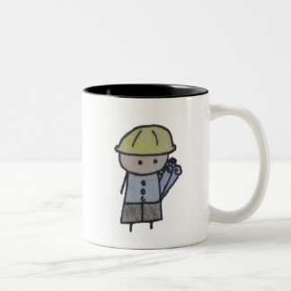 Kleine Ton-Tasse des Architekten zwei Zweifarbige Tasse