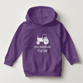 Kleine Traktormädchen lila Uferhoodie Hoodie