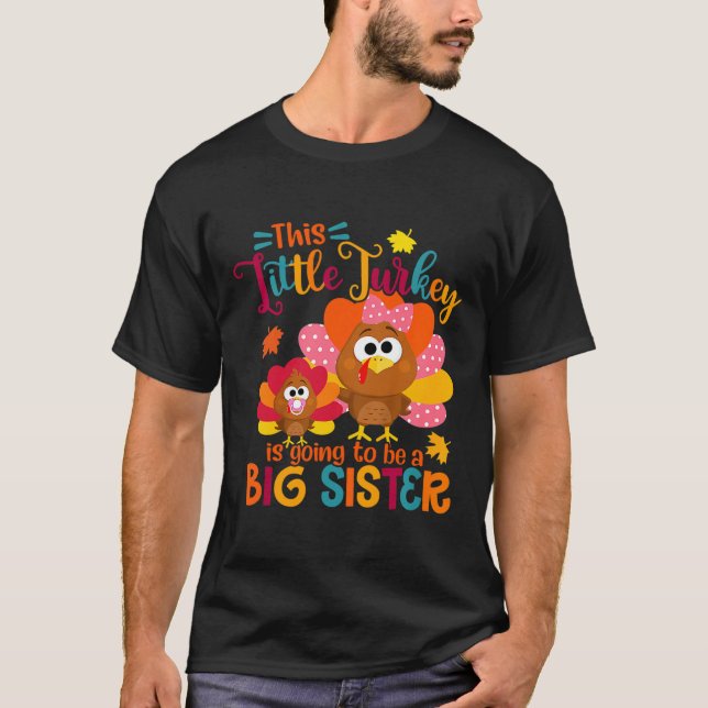 Kleine Türkei Große Niedliche Schwester Herbst Tha T-Shirt (Vorderseite)