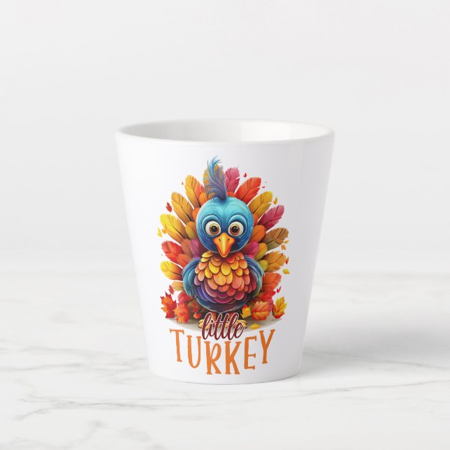 Kleine Türkei - Niedlicher Cartoon-Stil Milchtasse (Vorderseite)