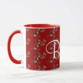 Kleine ukrainische Vögel für Kuchen Tasse