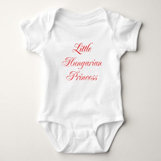 Kleine Ungarische Prinzessin Baby Strampler (Vorderseite)