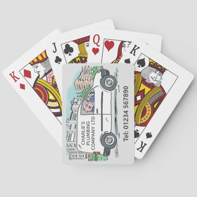 Kleine Unternehmen mit Namen für Unternehmen Van Spielkarten (Rückseite)