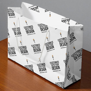 Kleine Unternehmen Personalisierte Firmenmarke Große Geschenktüte