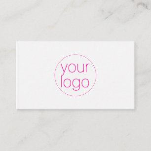 Kleine Unternehmens-Logo-Dankeschön-QR-Karte Blush Visitenkarte