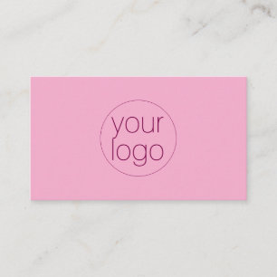 Kleine Unternehmens-Logo-Dankeschön-QR-Karte Rosa Visitenkarte