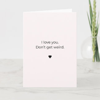 Kleine Valentinskarte – Ich liebe dich. Werde nich Karte
