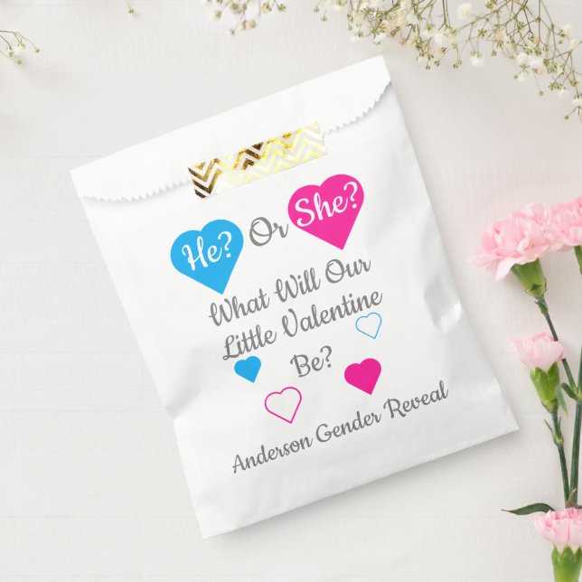 Kleine Valentinstag-Geschlechtsübersicht Geschenktütchen (Versiegelt)