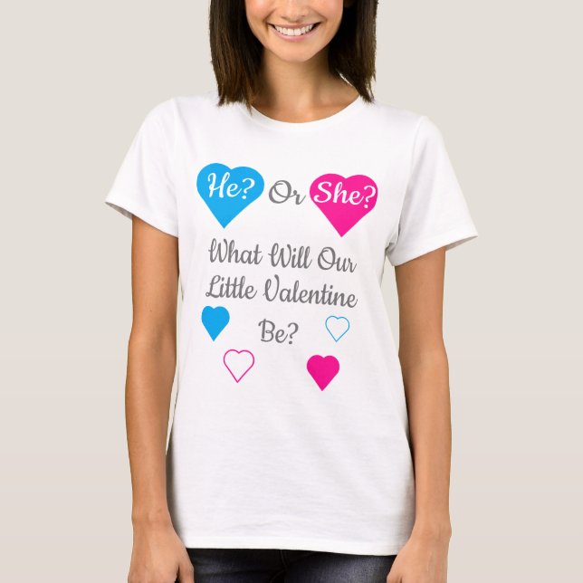 Kleine Valentinstag-Geschlechtsübersicht T-Shirt (Vorderseite)