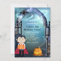 Kleine Vampir-Dracula-Halloween-Party-Einladungen