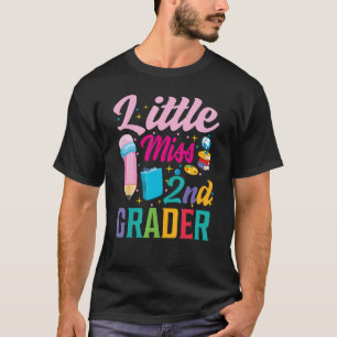 kleine vermisste 2. Klasse Mädchen 1. Tag zurück T-Shirt