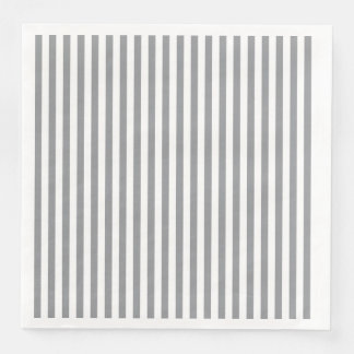Kleine vertikale graue Streifen Serviette