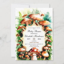 Kleine verzauberte Mushroom-Babydusche