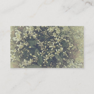 Kleine Vintage Blume von Clematis Visitenkarte