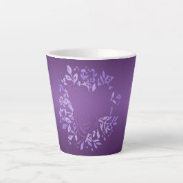 Kleine Violett-Rose Latte Tasse