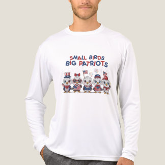Kleine Vögel große Patrioten Tri-Blend Shirt