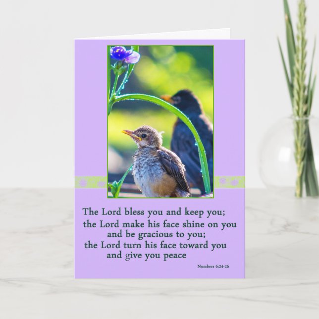 Kleine Vogel-Ostern-Karte Feiertagskarte (Vorderseite)