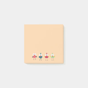 Kleine Vögelchen 7,5 cm x 7,5 cm Post-it® Notizblä Post-it Klebezettel