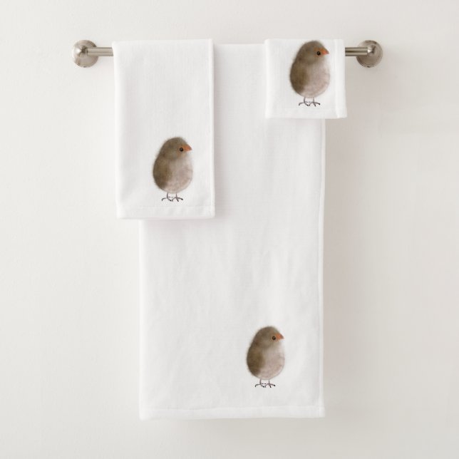 Kleine Vogelhandtücher Set. Badhandtuch Set (Insitu)