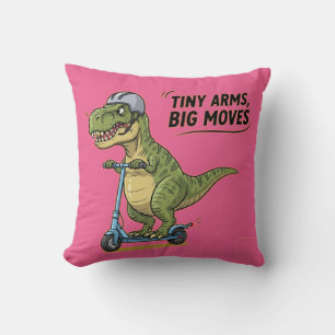 Kleine Waffen. Große Energie. Dino auf Rädern! Kissen